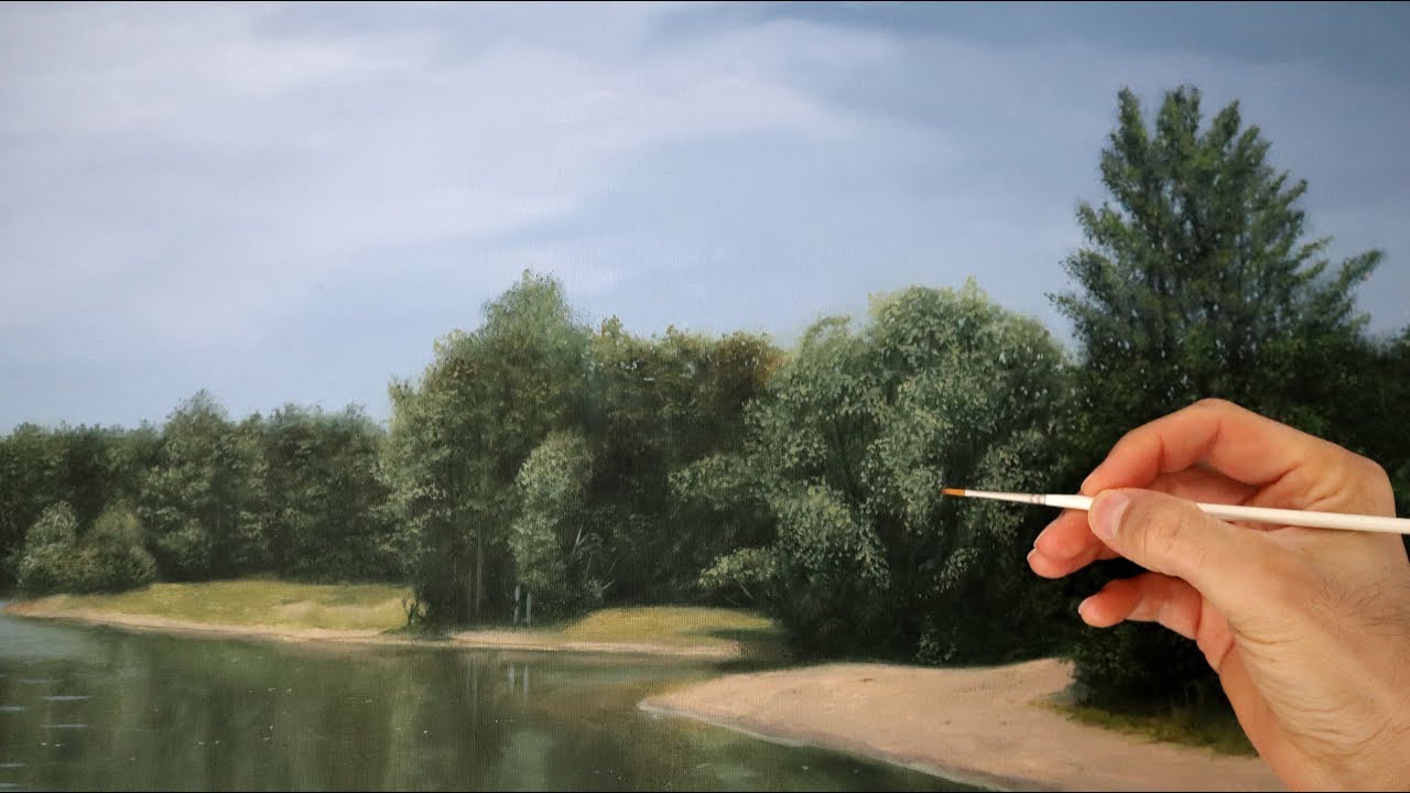 tree painting tutorial - how to paint trees in details