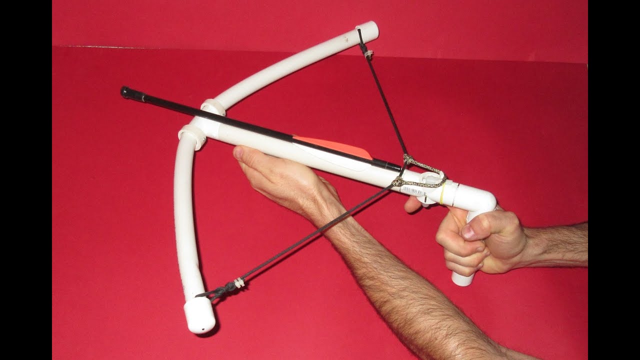 How to make a Crossbow - Homemade PVC Crossbow