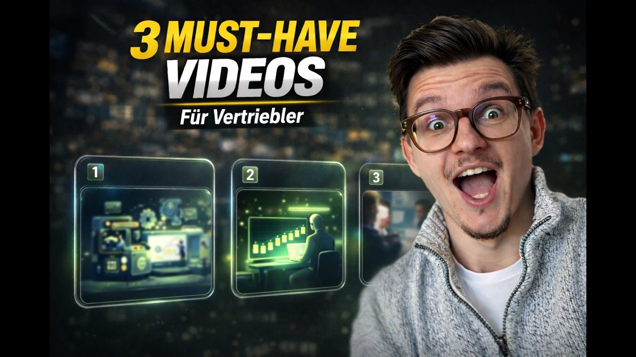 VERTRIEBLER AUFGEPASST, diese 3 Videos können deine Conversion um 48% STEIGERN!