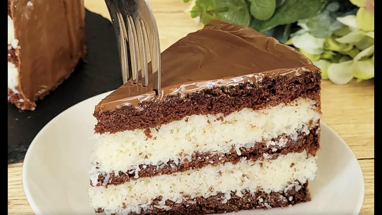 Bounty cake that melts in your mouth! Simple and very tasty! 😋