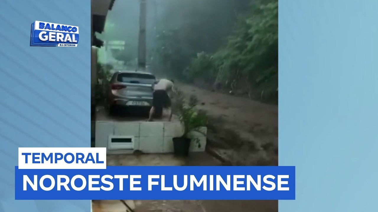 Risco hidrológico: chuva deixa 20 pessoas desalojadas em Santo Antônio de Pádua (RJ)
