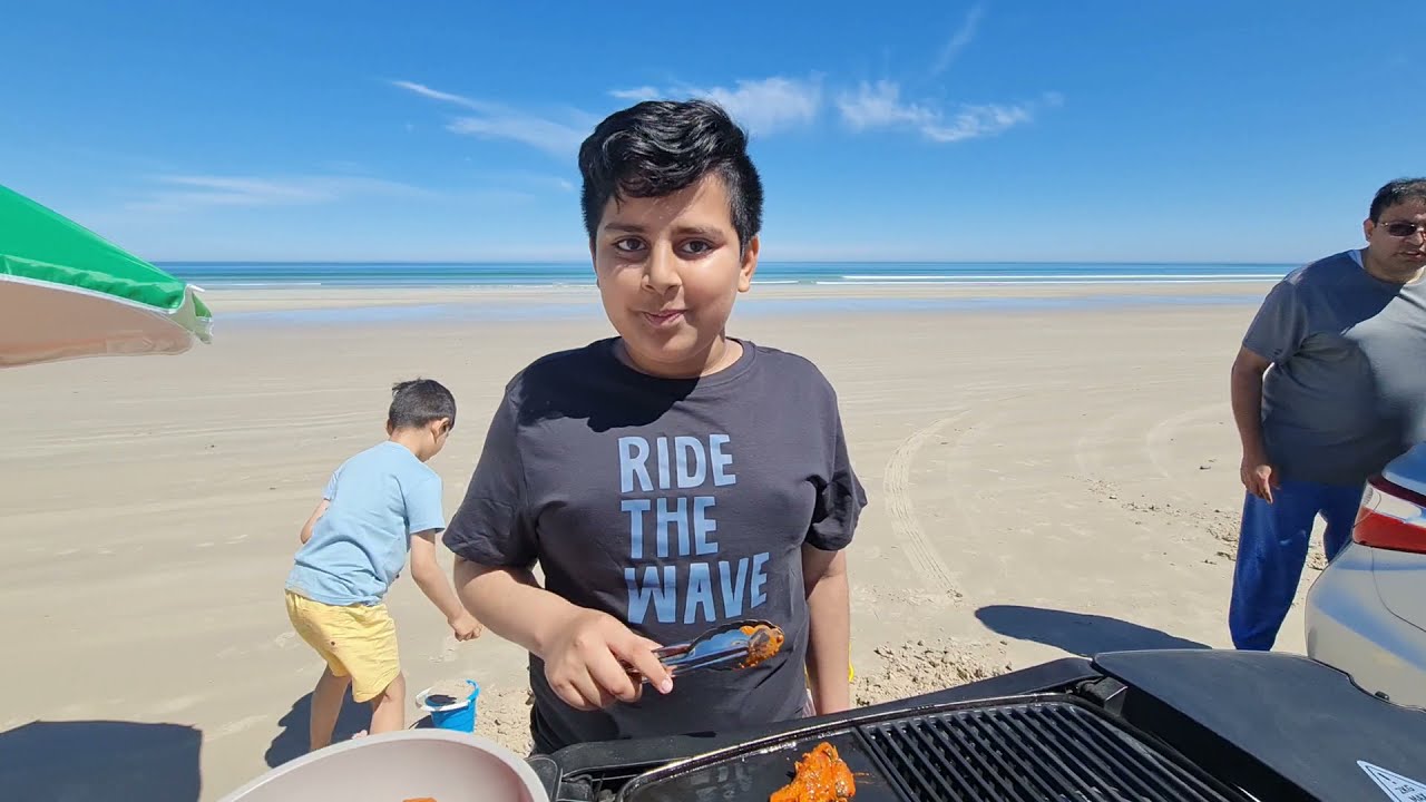 Silver Sand Beach |OutDoor Cooking | BBQ Part 2 Explore Australia Adelaide Camping Food