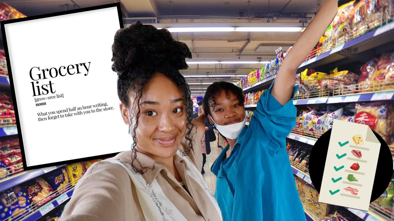 [Living in Japan] WE WENT GROCERY SHOPPING IN JAPAN! (adulting is hard...)