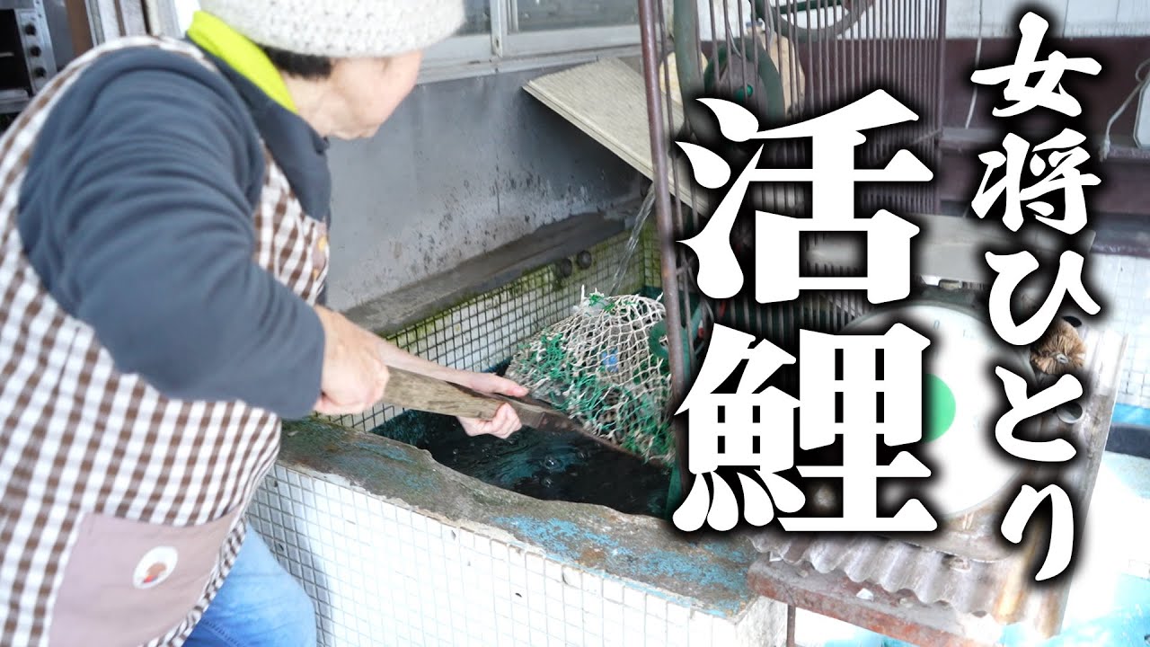 女将ひとりが運営する鯉店「鯉正」