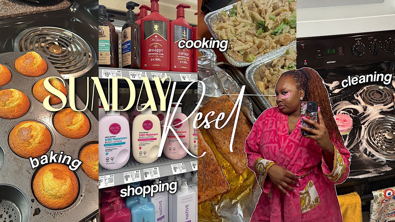 A REALISTIC SUNDAY RESET of a college student ❀ grocery restock, deep clean, cooking/baking, meeting
