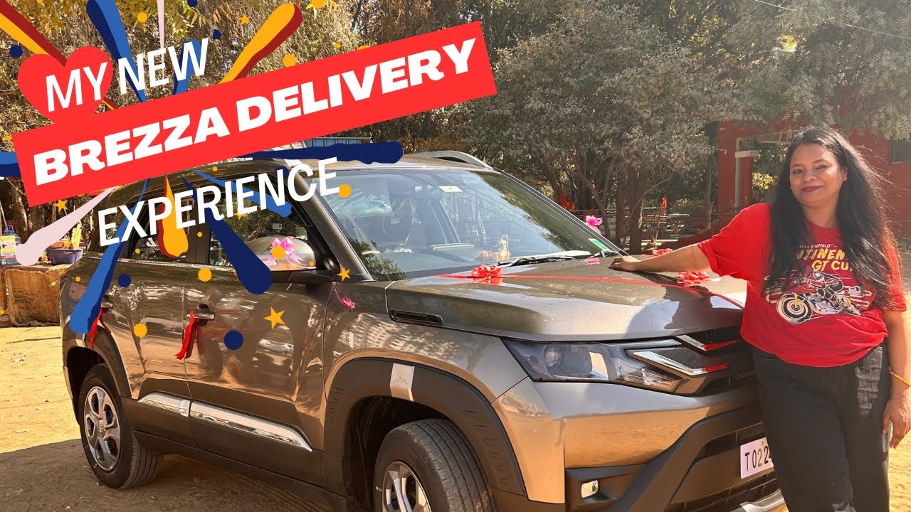 Finally taking the delivery of new Brezza 2024 | Dream car delivery | Maruti Suzuki Brezza 2024
