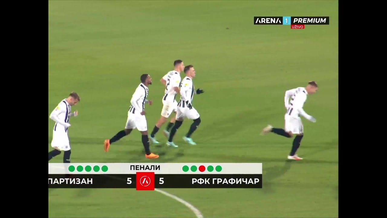 KUP SRBIJE (osmina finala): Partizan - Grafičar 1:1 - 5:4 penalima / 07.12.2023.
