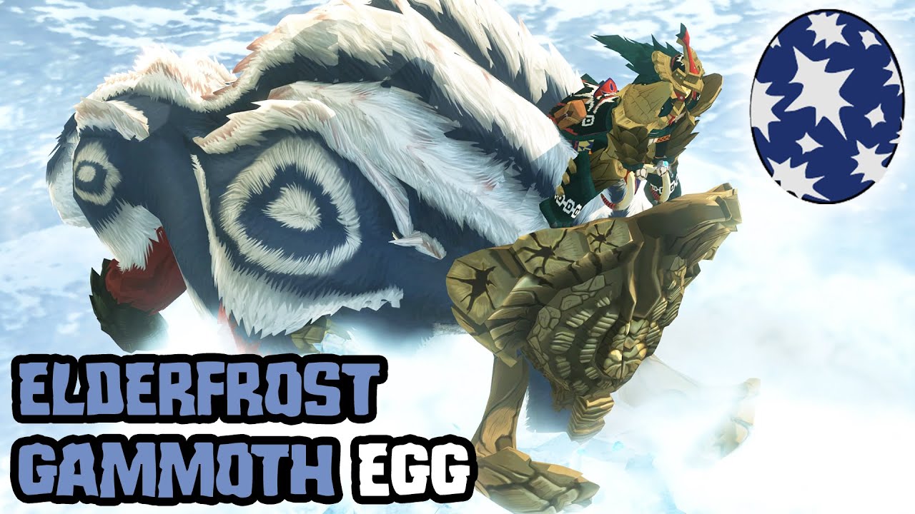 ELDERFROST GAMMOTH DEVIANT MONSTER EGG FROM COOP EXPLORE ICE EGGS SIDEQUEST - MHS 2 UPDATE 3