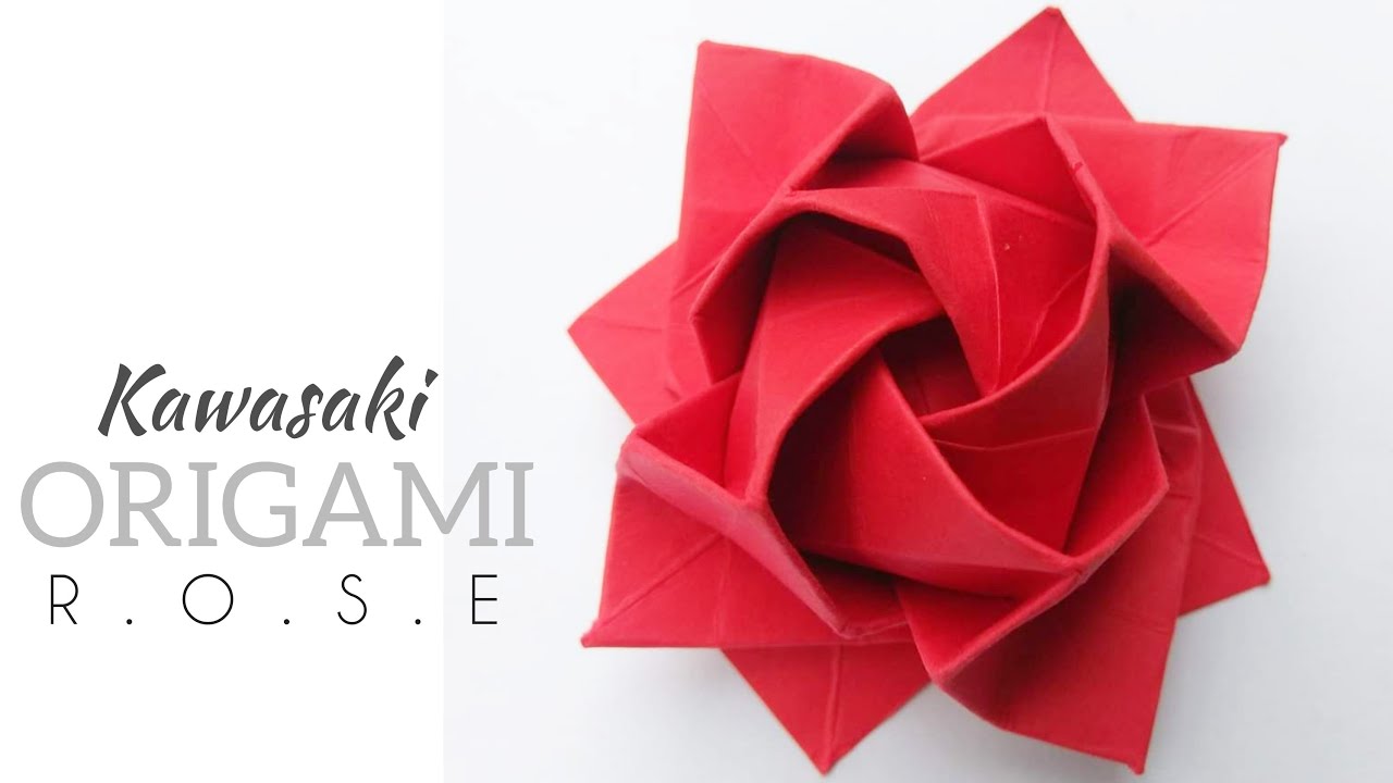 Origami Kawasaki Rose Tutorial | how to make origami rose flower