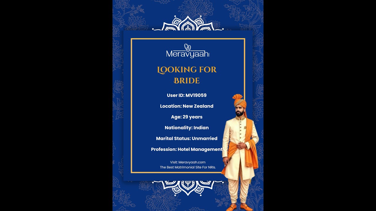Seeking a well educated, kind hearted bride👰&zwj;♀️#meravyaah #nri #matrimony #shaadi #marriage #groom