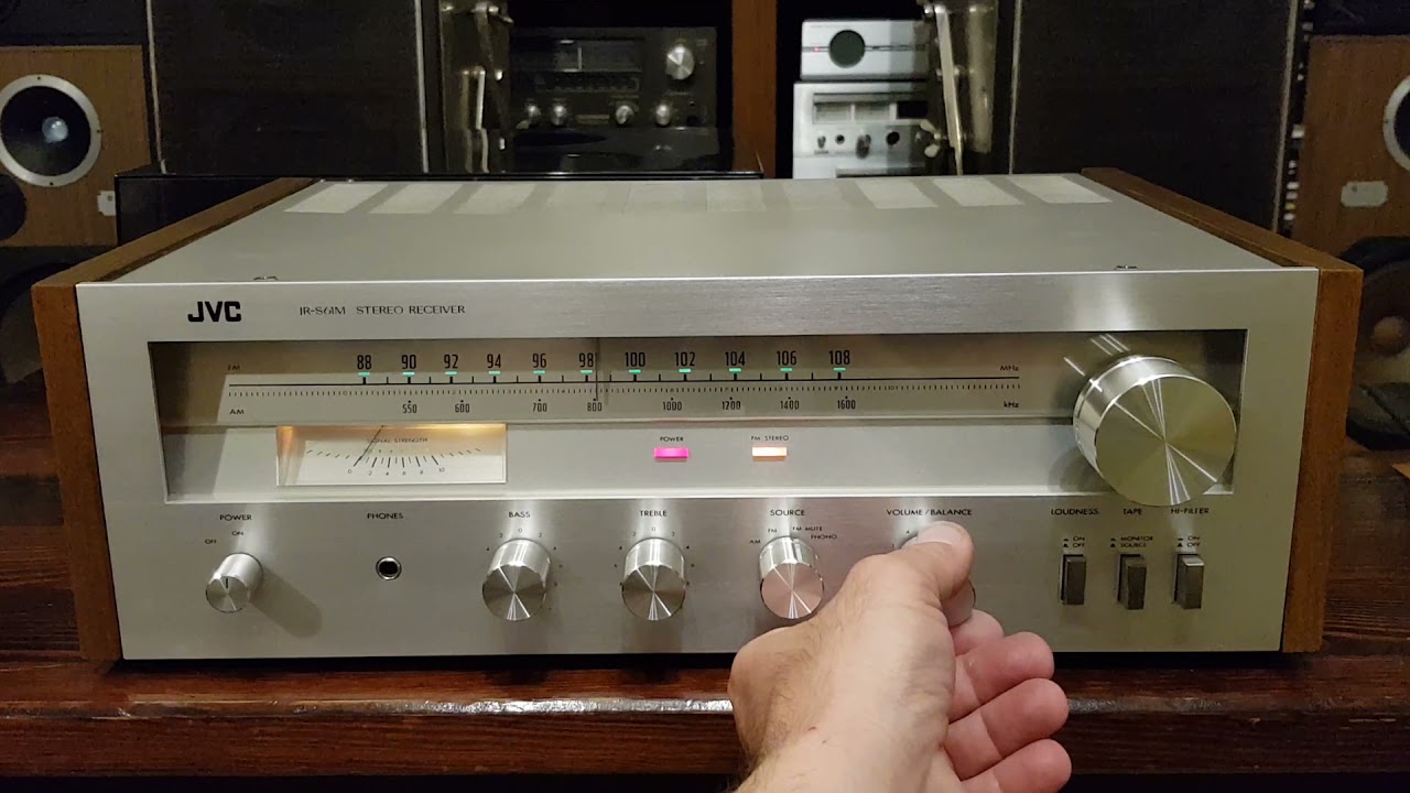 JVC JR-S61 Stereo Receiver tested with pairs of restored Beag HOP 04 speaker