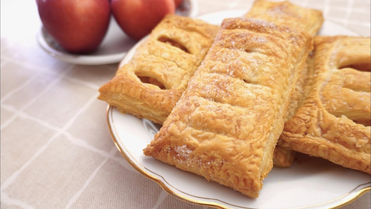 BÁNH TÁO VỎ GIÒN NGÀN LỚP || PUFF PASTRY APPLE TURNOVERS || APFELTASCHEN MIT BLÄTTERTEIG