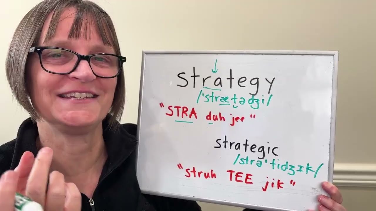 How to Pronounce Strategy and Strategic
