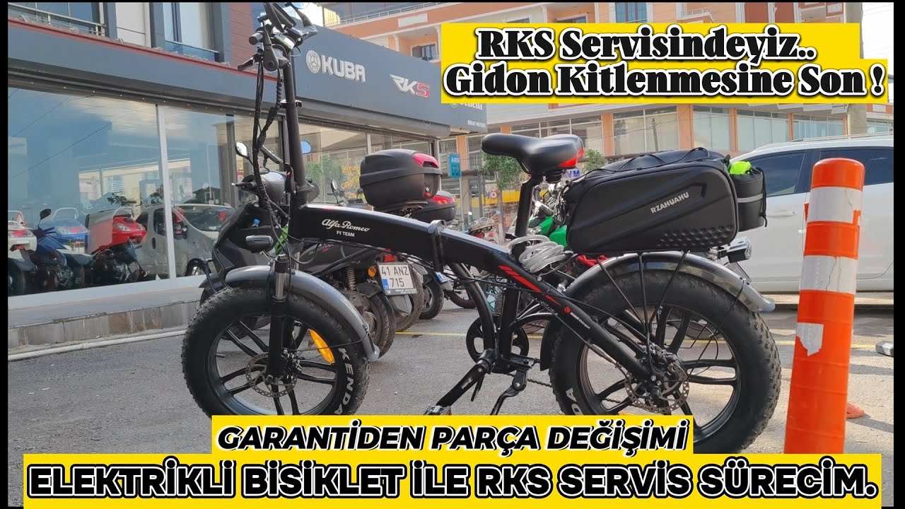 ELEKTRİKLİ BİSİKLET İLE RKS SERVİS SÜRECİM. GİDON KİTLEMESİNE SON !