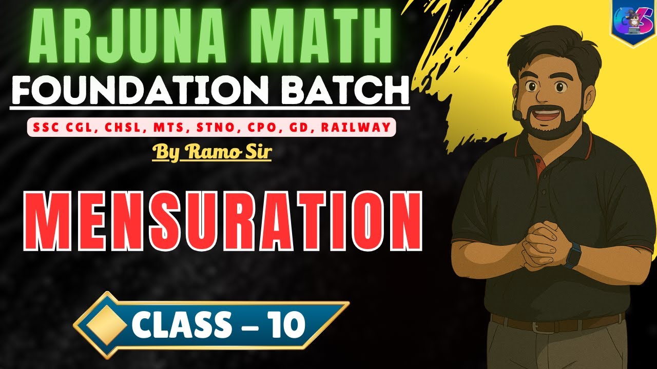 Arjuna Math Foundation Batch | Mensuration | Class - 10 | by Ramo Sir |⁨  ⁨ ⁨ ⁨ ⁨ ⁨ @GlowYrStudy