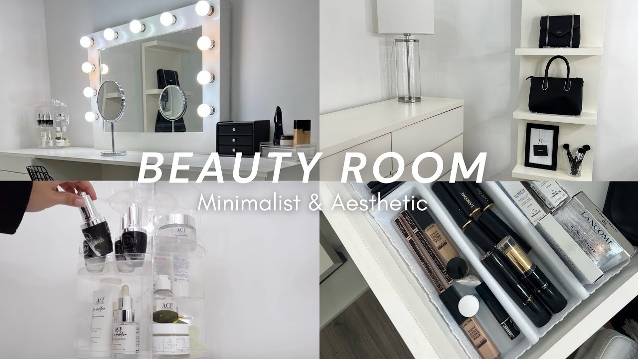 VLOG: Organizando y Limpiando mi BEAUTY ROOM aesthetic & minimalist