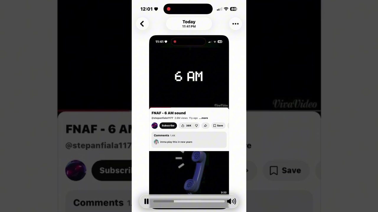 FNAF 6:00 AM SFX ON NEW YEARS DAY (reuploaded)