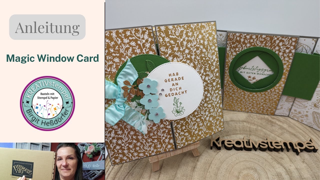 Anleitung Magic Window Card Karten basteln mit Stampin`UP! Produkten