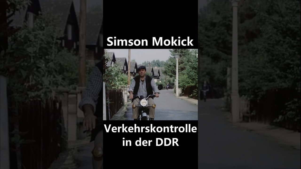 Simson Moped Verkehrskontrolle in der DDR