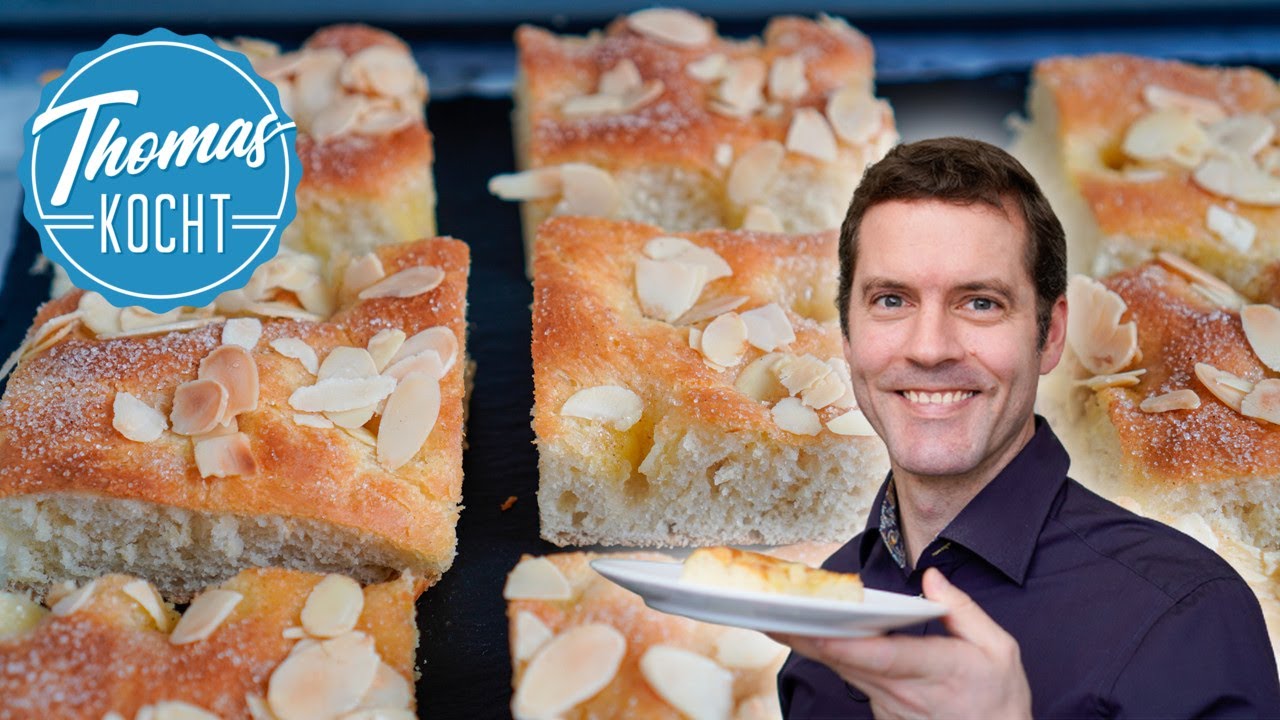Saftiger Butterkuchen - einfacher Blechkuchen ohne Küchenmaschine / Thomas kocht