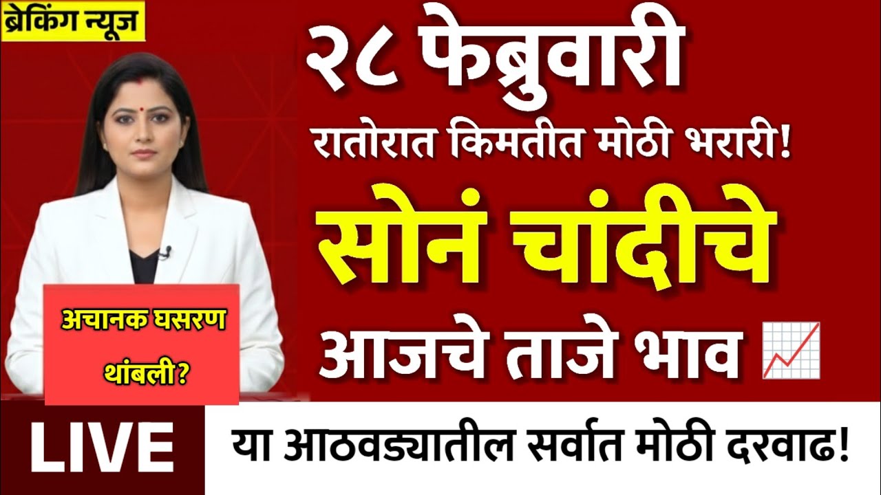 Gold Rate Today 28 February 2026 | Aajacha Sonyacha Bhav | Sonyacha Bhav | Today Gold Rate