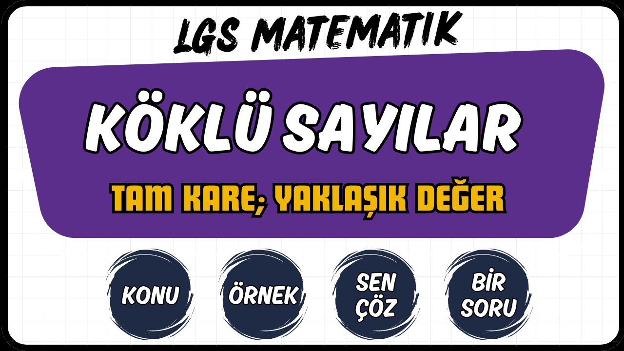 LGS Matematik Köklü Sayılar #1 | Tam kare ve Kolay Anlatım #lgs2026