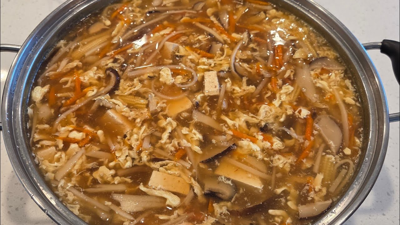 Cambodian Cooking, Restaurant Style Hot and Sour Soup 