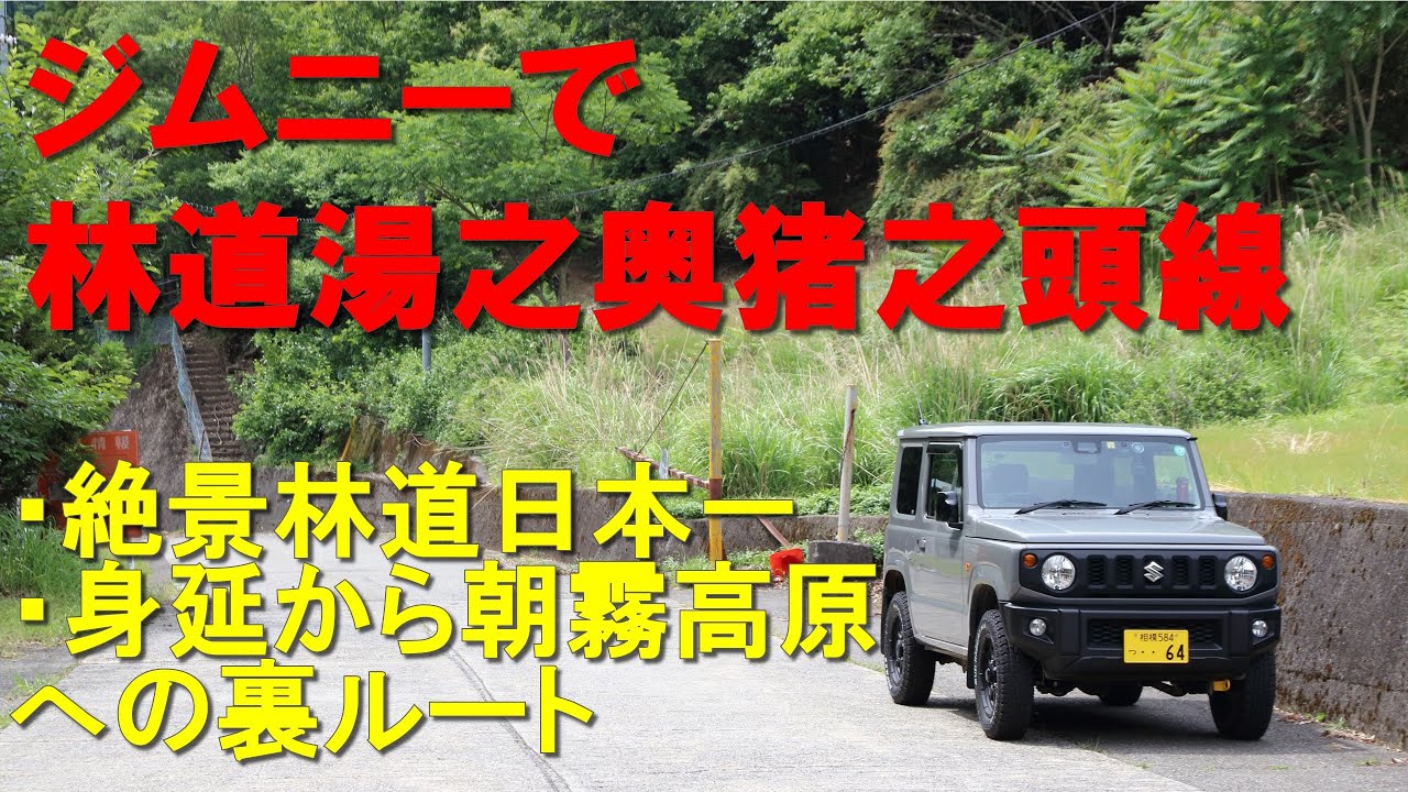 ジムニーで林道湯之奥猪之頭線