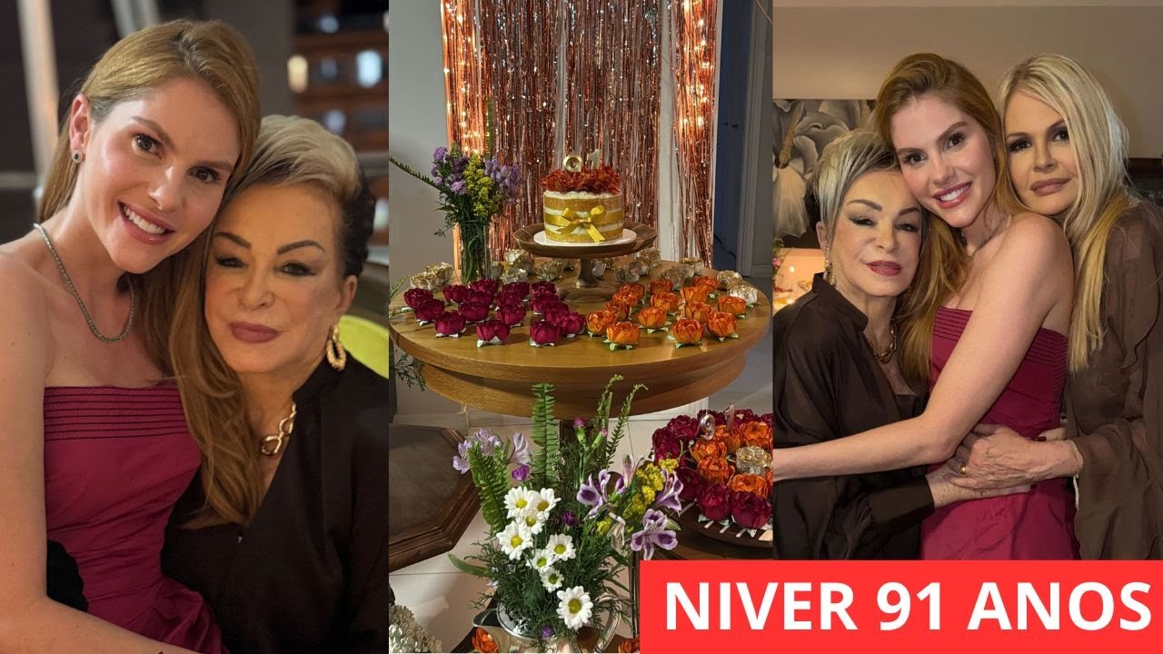 BARBARA EVANS NO ANIVERS&Aacute;RIO DE 91 ANOS DA V&Oacute;  | MONIQUE EVANS ELOGIA A M&Atilde;E