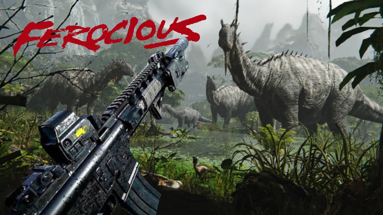 Explorando a Ilha Sombria dos Dinossauros! Conhecendo o Game | Ferocious DEMO | (PT/BR)
