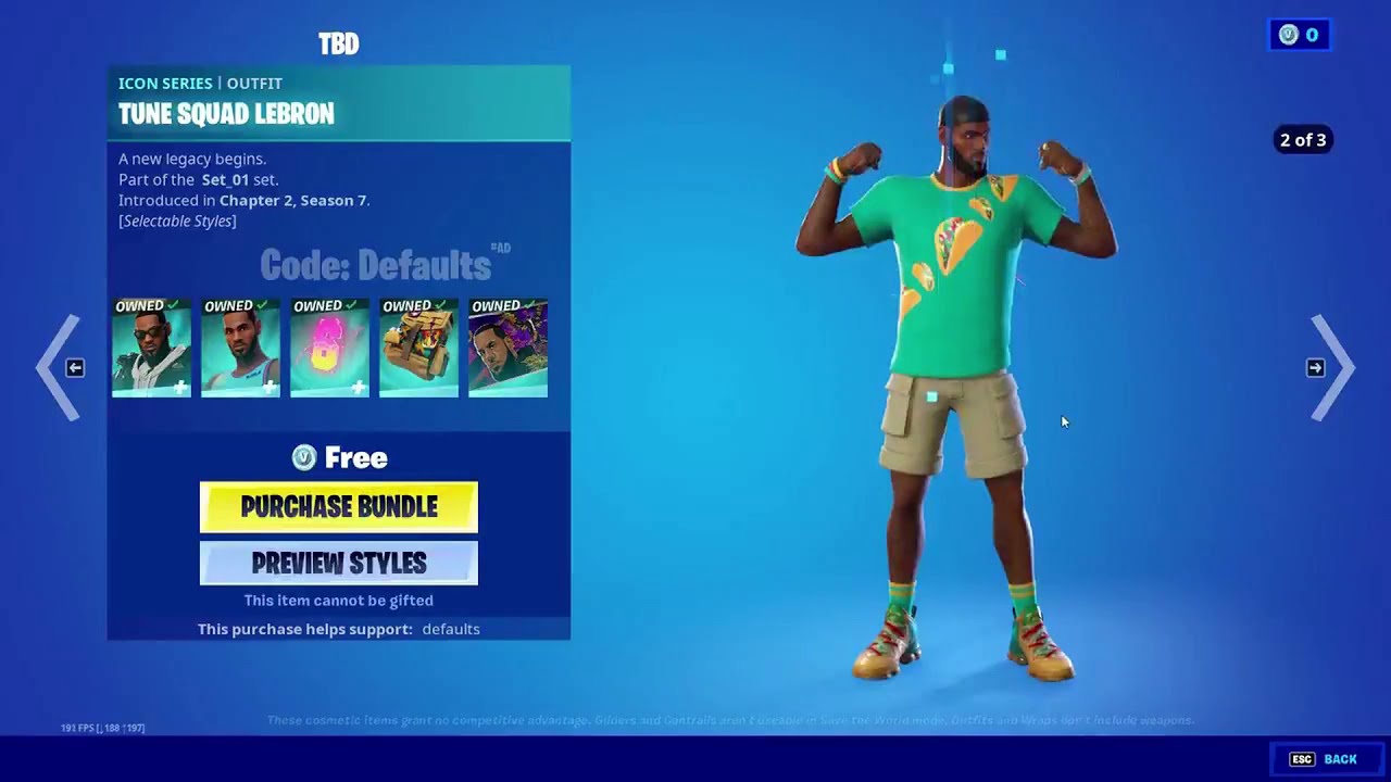*NEW* Fortnite LEBRON JAMES BUNDLE Item Shop Showcase LEAKED!