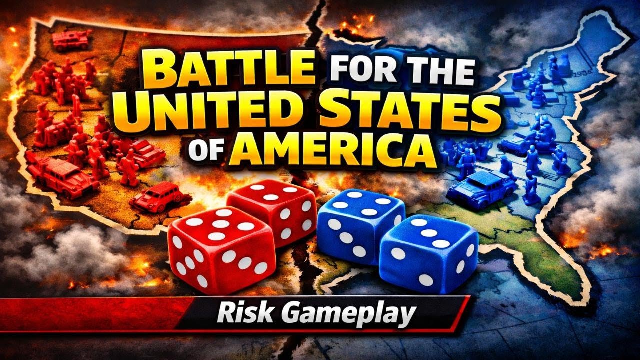 Battle For The UNITED STATES OF AMERICA - Risk Gameplay