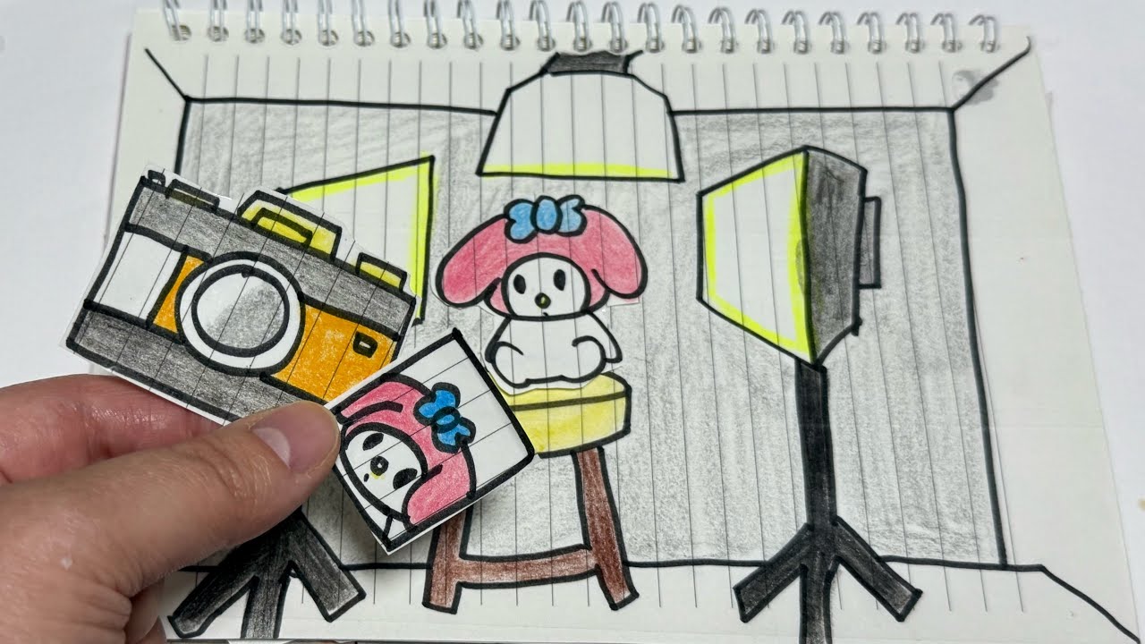 ⛄️Paper diy⛄️ 산리오 증명사진 찍기, 종이놀이 Sanrio Photo Studio