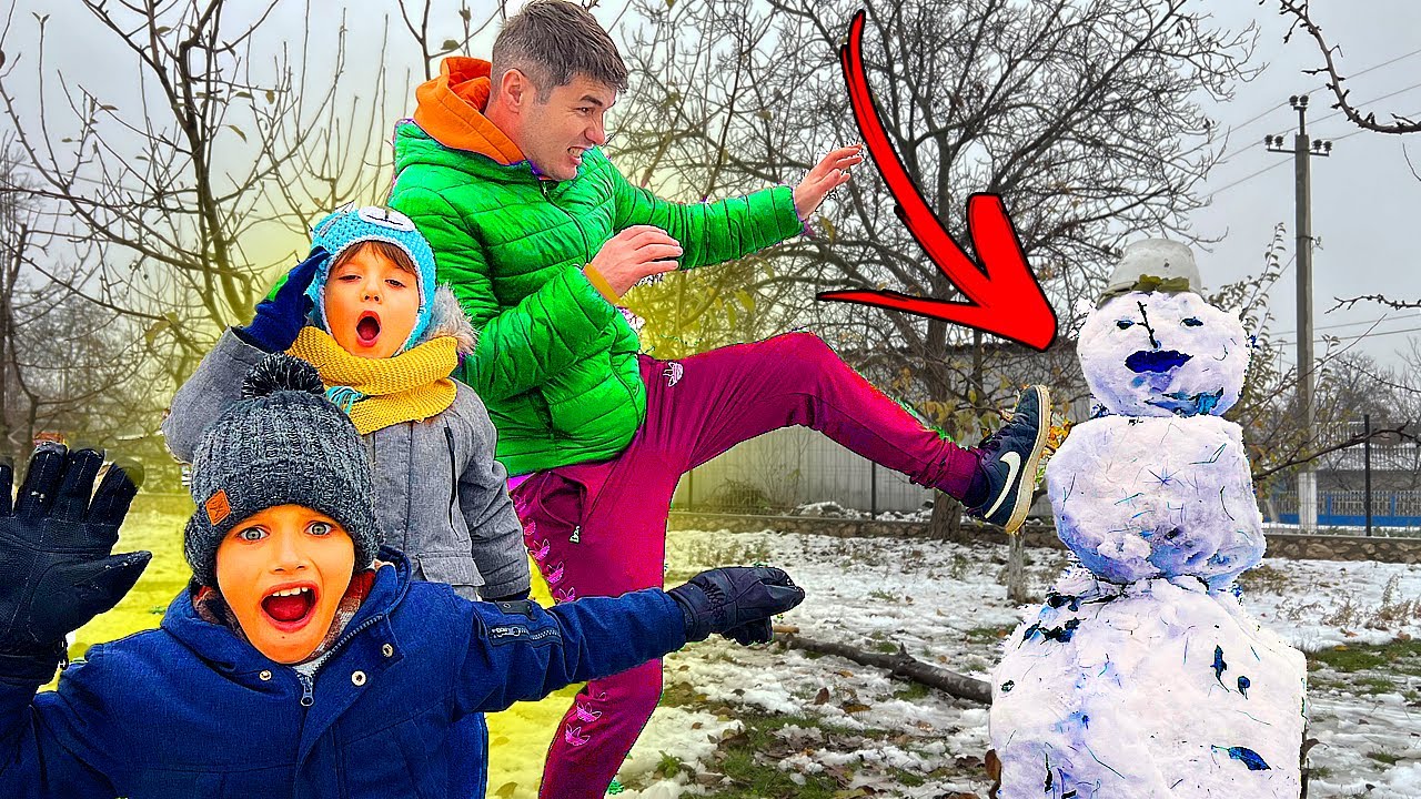 TATA a DISTRUS omul de ZĂPADĂ❌😨/ Prima ZĂPADĂ vlog❄