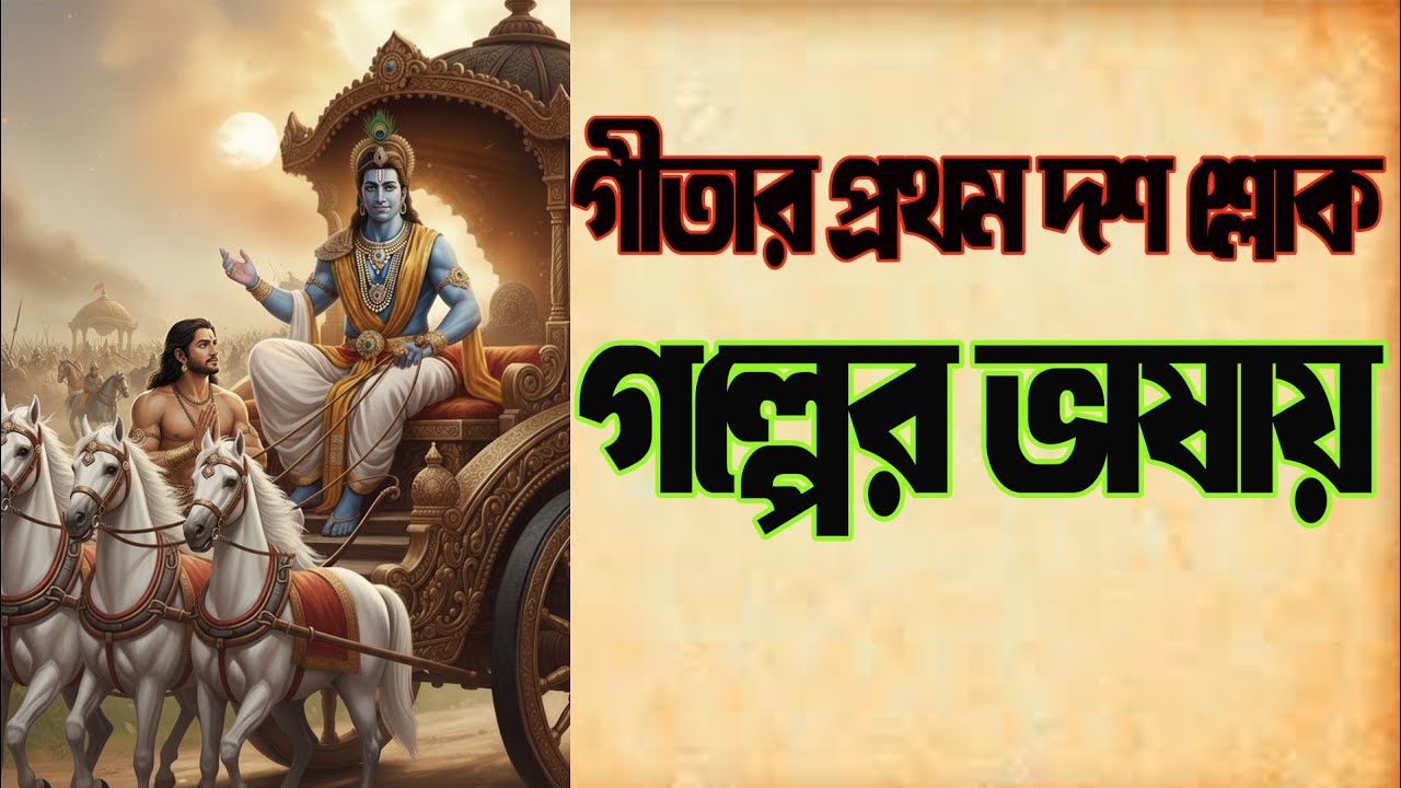 গীতার প্রথম ১০ শ্লোক গল্পের ভাষায়।