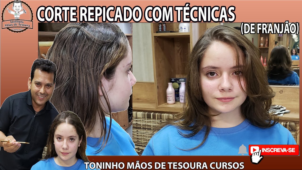 Como Fazer Corte Repicado Com Técnicas de Franjão