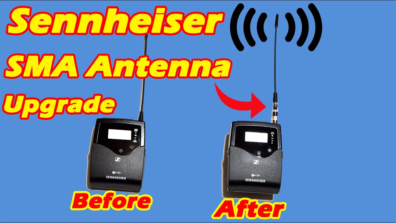 How To UPGRADE YOUR SENNHEISER G3/G4 Wireless Microphone – SMA Antenna Mod – Can You Hear Me Now?