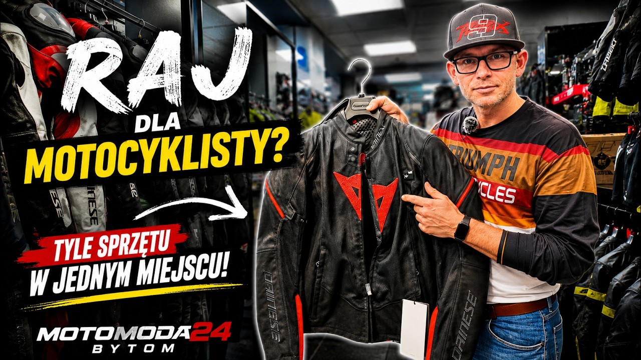 RAJ DLA MOTOCYKLISTY? 🔥 Ogromny sklep motocyklowy Motomoda24 w Bytomiu!