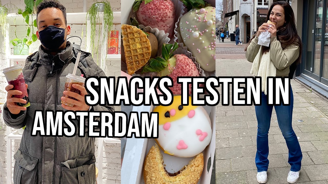 SNACKS TESTEN IN AMSTERDAM CENTRUM | Nochtli & Jeremy