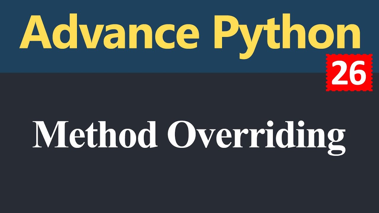 Method Overriding and Method with super in Python (Hindi)