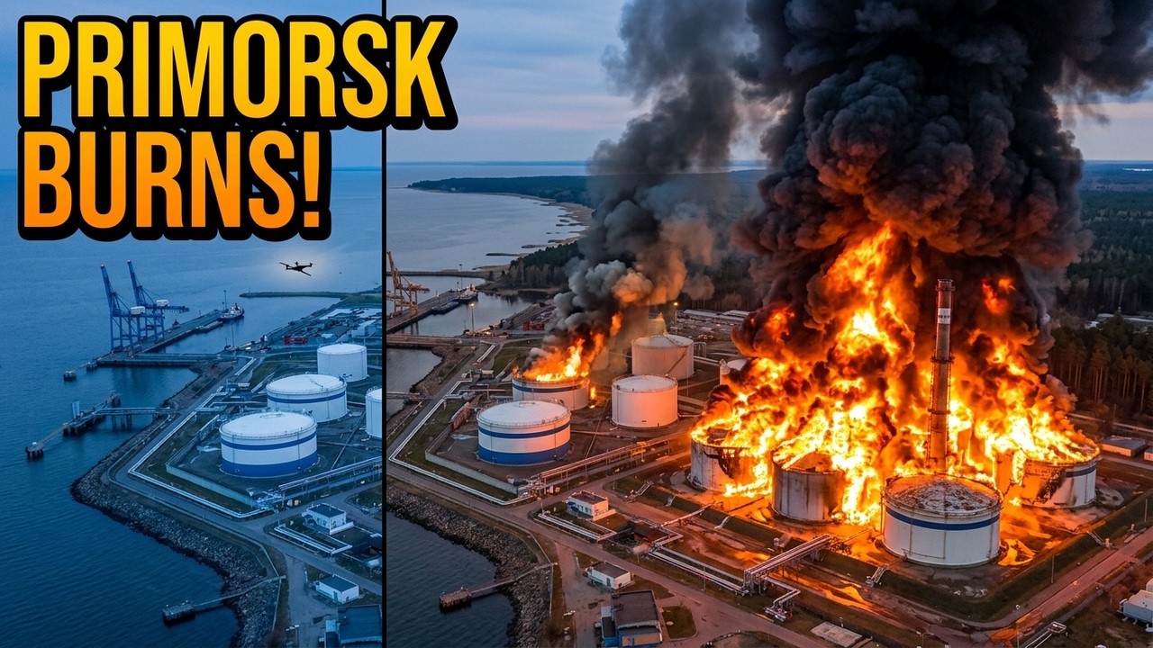 Украина нанесла удар по крупнейшему нефтяному порту России! Масштабная атака беспилотников потряс...