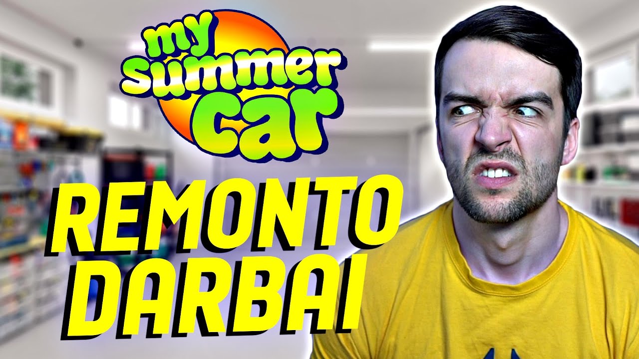 RALIO PRAKTIKA IR PIRMAS VARIKLIO REMONTAS | My Summer Car #10