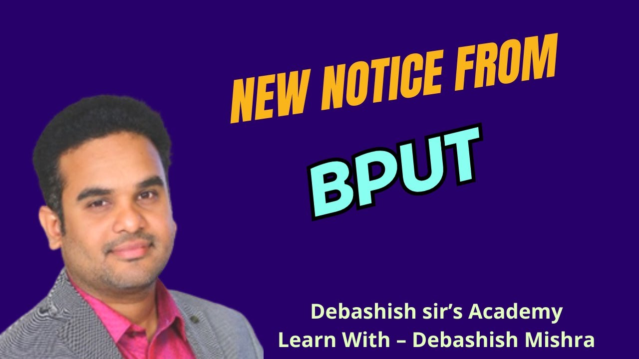 NEW NOTICE FROM BPUT || EXAM SCHEDULE.