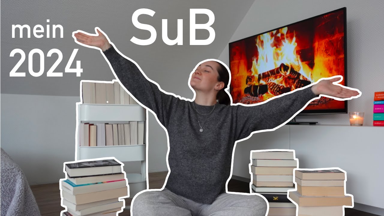 Mein gesamter SuB für 2024 // wie viele ungelesene Bücher habe ich?? 📚🤭🧡