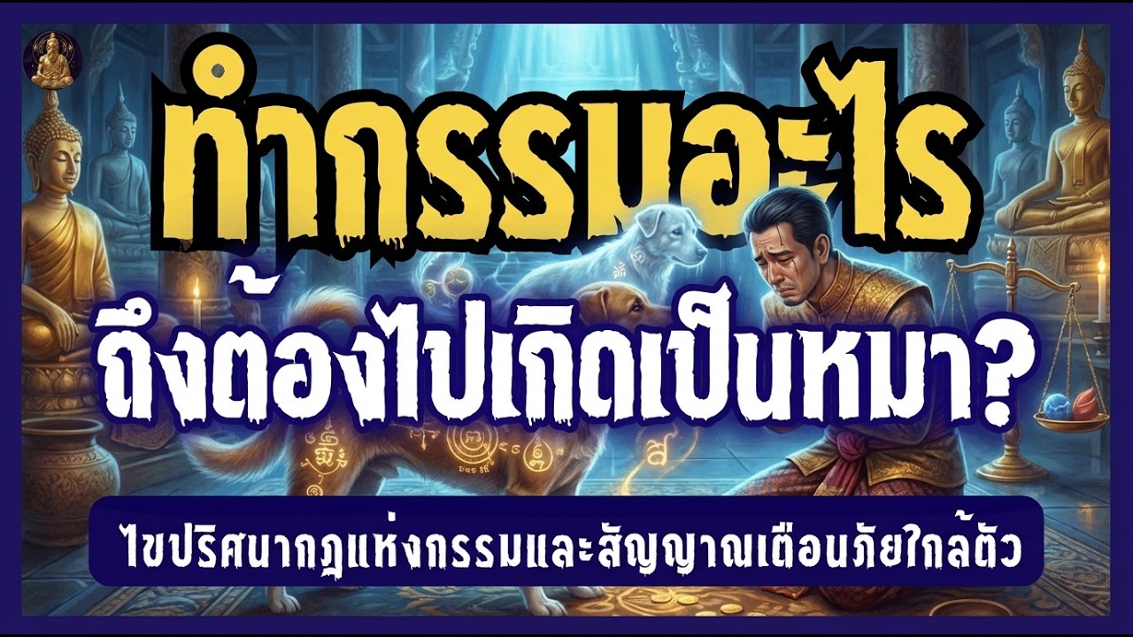 ทำกรรมอะไร ถึงต้องไปเกิดเป็นหมา? ไขปริศนากฎแห่งกรรมและสัญญาณเตือนภัยใกล้ตัว | เปิดกรุตำนานโบราณ