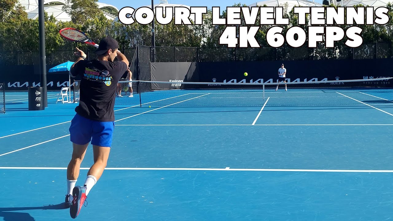 Marcos Giron & Karue Sell Court Level Practice 2023 (4K 60FPS)