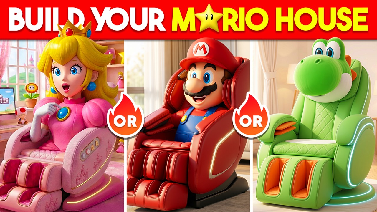 Would You Rather..? Build Your SUPER MARIO GALAXY House 🍄👸🏼🏠 Quiz Blaze