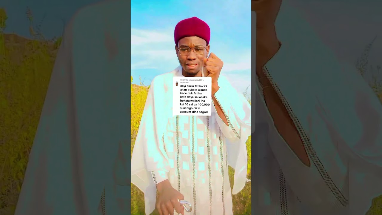 Allah Allahne wlh dik wan da damuwa tadame shi ya koma ga Allah Allah ze Yaye mas 09067798687  