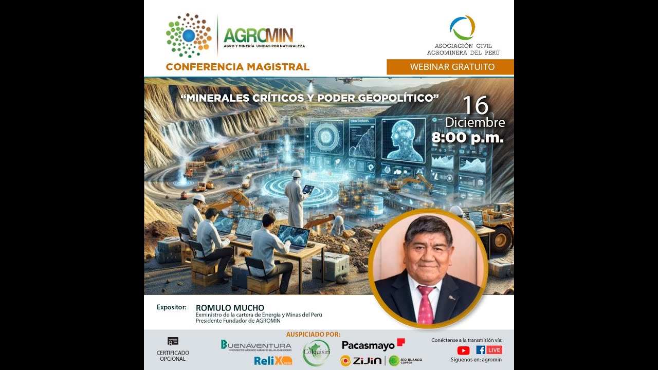 ✅Damos inicio a los webinars semanales de AGROMIN 2025