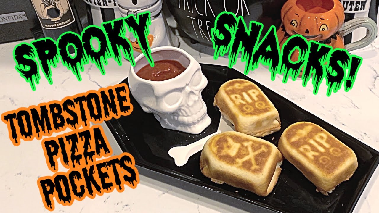 Spooky Snacks: Tombstone Pizza Pockets